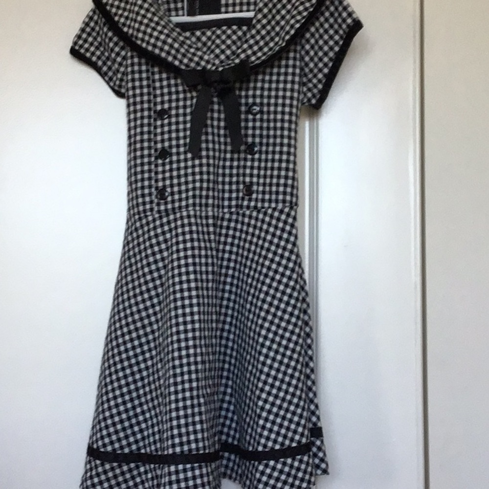 Black & White Checkered Dress- Size 6